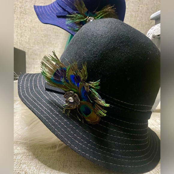 🦚ñCallanan American estyle hat(NWT)
Structured Brim Cloche with Bow Accent🦚#MI - Picture 7 of 10
